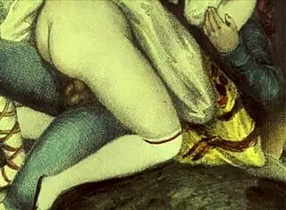 Vintage Illustration Showcasing Erotic Antique Art In Detail.