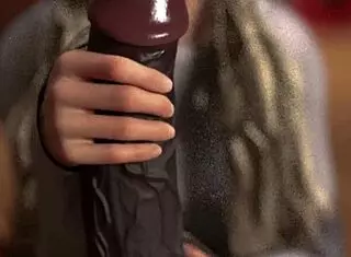 Huge black cock gets an intense handjob during massage