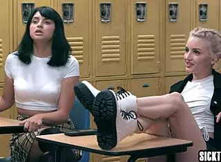 lesbian anal sex with students lola fae and leda lotharia guided by milf katie morgan.