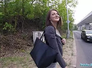 Public agent cowgirl riding in outdoors fuck?