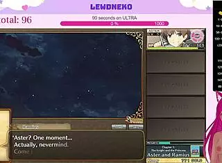 vtuber lewdneko plays evenicle part 2 with cute creampie and moaning.