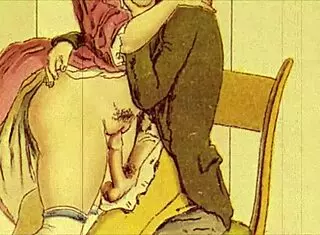 Vintage Illustration Showcasing Erotic Antique Art In Detail.