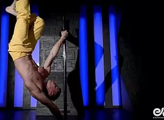 Acrobatic Gay Strip Tease Dancing