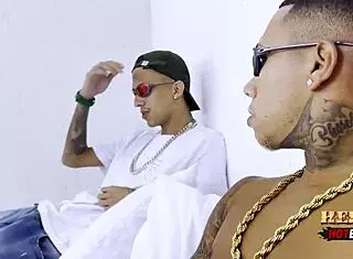 Gay teen gets monster cock in hot Brazilian anal scene