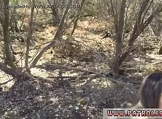 Black Girl Cop And Brunette Latina Deepthroat Outdoors