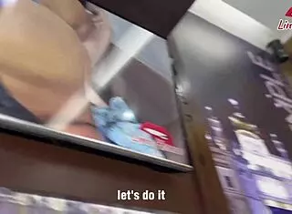 lina henao gets horny watching her own deepthroat cum on face video