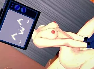 The tv woman needs a quick energy boost before resting