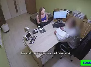 y solves her debt with tight teen pussy, oops!