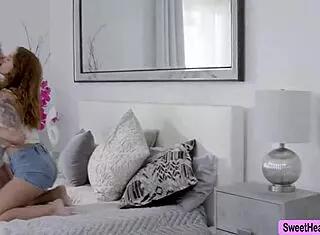 Busty Lesbians Aiden Ashley and Lumi Ray in Squirting Scene