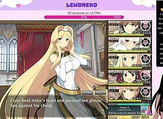 Vtuber Lewdneko Plays Evenicle Part 16 with Moaning Creampie Scenes