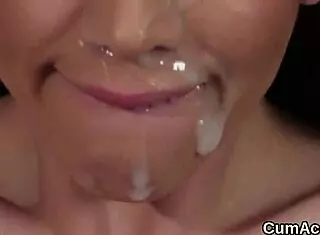 Dude, This Wacky Kitten Got Jizz All Over Her Face!  