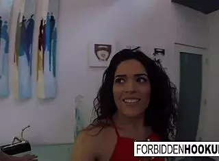 Food delivery turns into wild step-siblings banging session