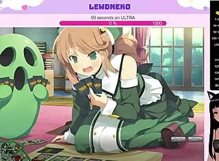 Vtuber Lewdneko Plays Evenicle Part 16 with Moaning Creampie Scenes