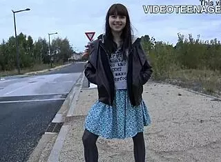 Wow! 18-year-old teens nail their first porn casting!