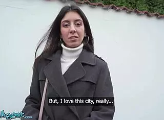 Katty West enjoys POV blowjob and riding big cock in public pickup