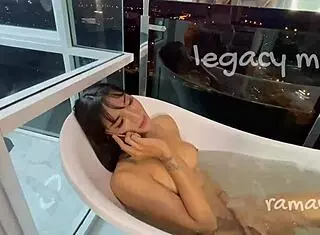 wonderful tall ladyboy fucks and gets fucked with big cock 😏