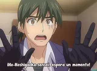 in nobunaga-sensei no osanazuma 12, the big tit wife gets sucked.