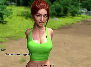 Complete Gameplay: Summer Heat Part 3 Featuring Brunette Slut with Big Nipples Getting Fucked and Cum in Pussy