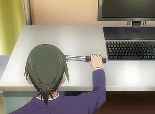 in nobunaga-sensei no osanazuma 12, the big tit wife gets sucked.