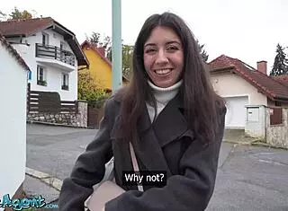 Katty West enjoys POV blowjob and riding big cock in public pickup