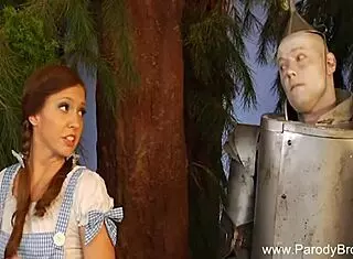 Blonde Couple Enjoys Holiday Parody Sex with Blowjob and Cumshot in Steamy Scene