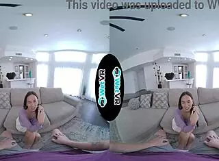 huge dick slides into skinny brunette pov