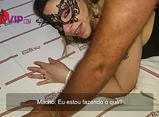 Cristina Almeida in Hotel with Husband