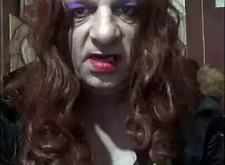 crossdresser loves to give himself a machine masturbation part 1!