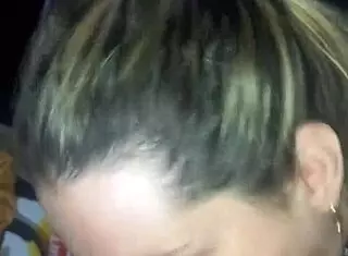 blonde goes deep for the swallow