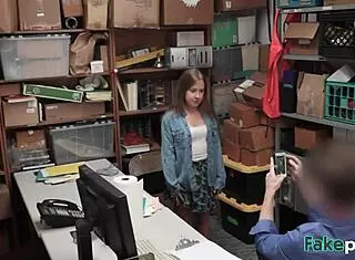 Brooke Bliss Shoplifter Doggy Style Fuck Office.