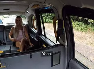 Bianca, finnish milf with big tits, fucks in fake taxi