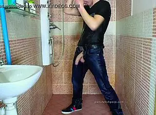 Gay Jeans Shower Fetish Scene Lasting Three Minutes