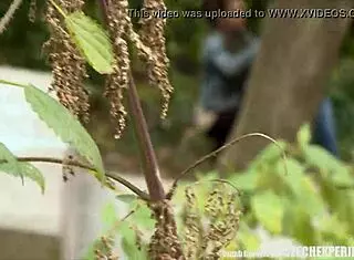 slutty teen sucks stranger's cock on public street