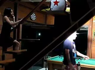 Old man watches latina with small tits get anal creampie