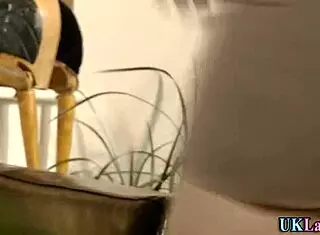 British mature lesbian gets a taste of pure pleasure in stockings.