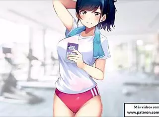 In the GYM, she guides you through new MASTURBATION techniques in this JOI roleplay.