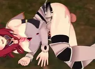 Redhead malty from melromarc gets pussy fucked outdoor in 3d hentai scene with big tits