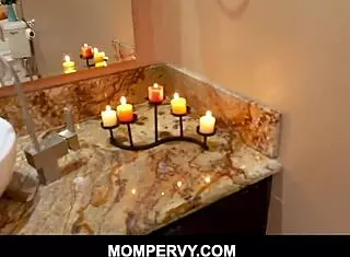 Stepson can't resist India Summer's big ass in shower POV seduction