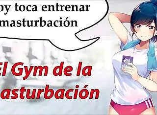 In the GYM, she guides you through new MASTURBATION techniques in this JOI roleplay.