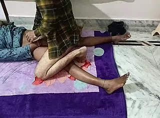 indian housewife and her young friend in bedroom episode