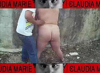 Impossible Positions To Lick Fat Woman's Pussy On Street, Loving Her Juices And Flows Until She Cums