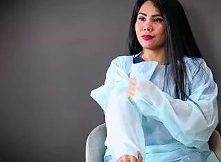 Intriguing Medical Latex Gloves Fetish in Hospital Setting