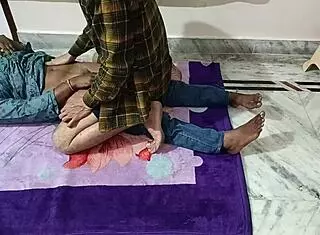 indian housewife and her young friend in bedroom episode