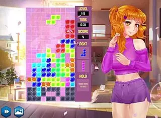 Gamer girls trying to pass in anime hentai cartoon game