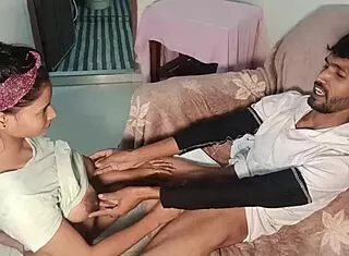 Shathi Khatun and Hanif fuck with big cock