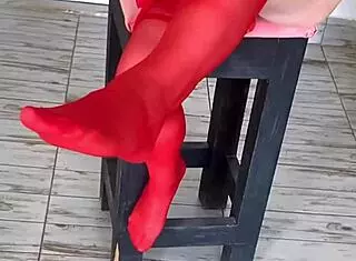 stockings swaps and foot bliss with granny mariaold 😍