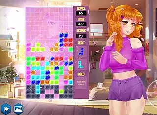 Gamer girls trying to pass in anime hentai cartoon game