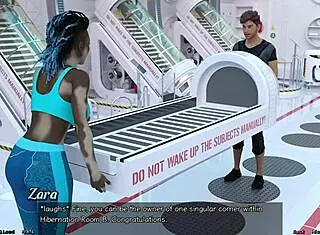 Helping Zara with huge tits in stranded space hentai