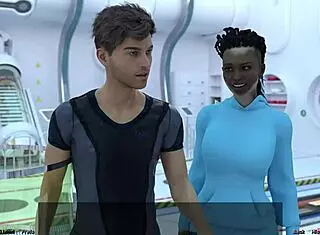 Helping Zara with huge tits in stranded space hentai