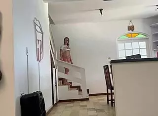 blonde wife says she sat on my cock for cumshot in mouth while husband was out